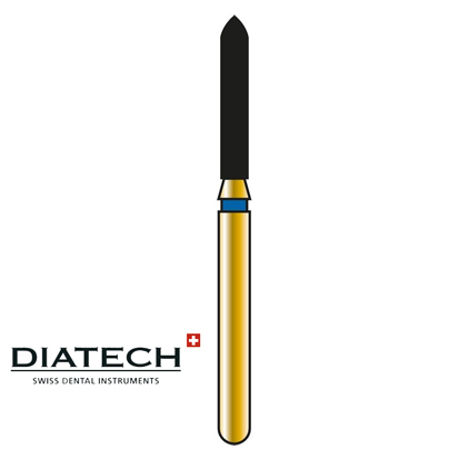 DIATECH® Cylinder spetsig Guld diamant 878 / 289, 5st.
