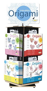Mandala Coloring Origami, Bordsdisplay med 120 st.