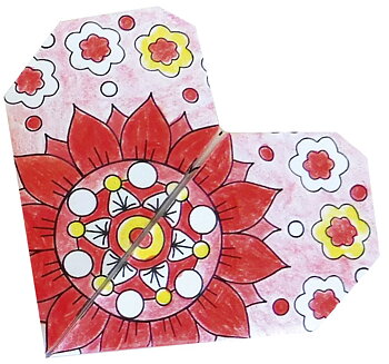 Mandala Coloring Origami, Hjärtan