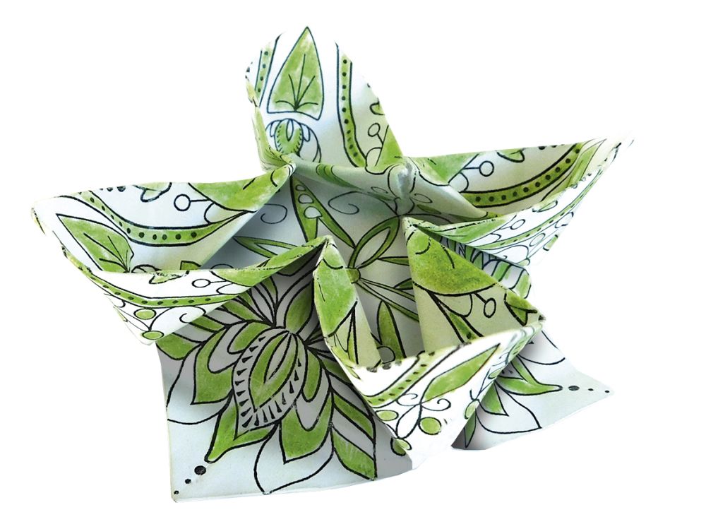 Mandala Coloring Origami, Lotusblommor - 5