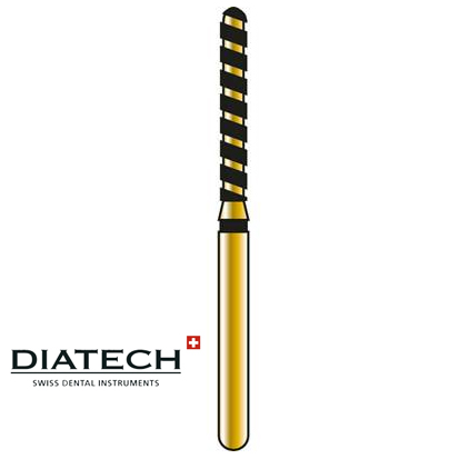 DIATECH® Cylinder Topprundad Guld diamant G882TSX, 5st.