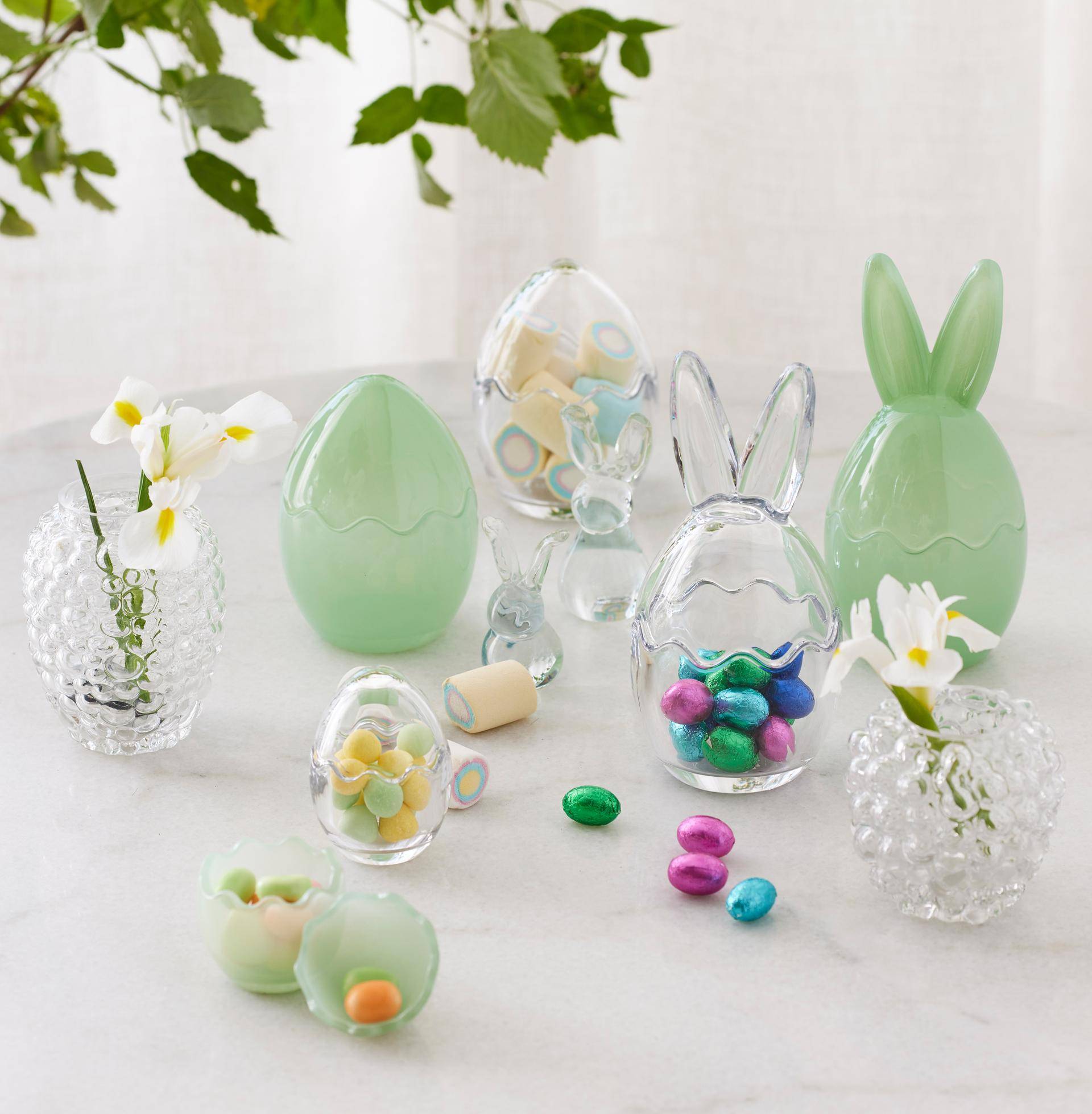 Äggskål - Påskägg - Ägg - Glas Candy Ø10x13 cm - 5