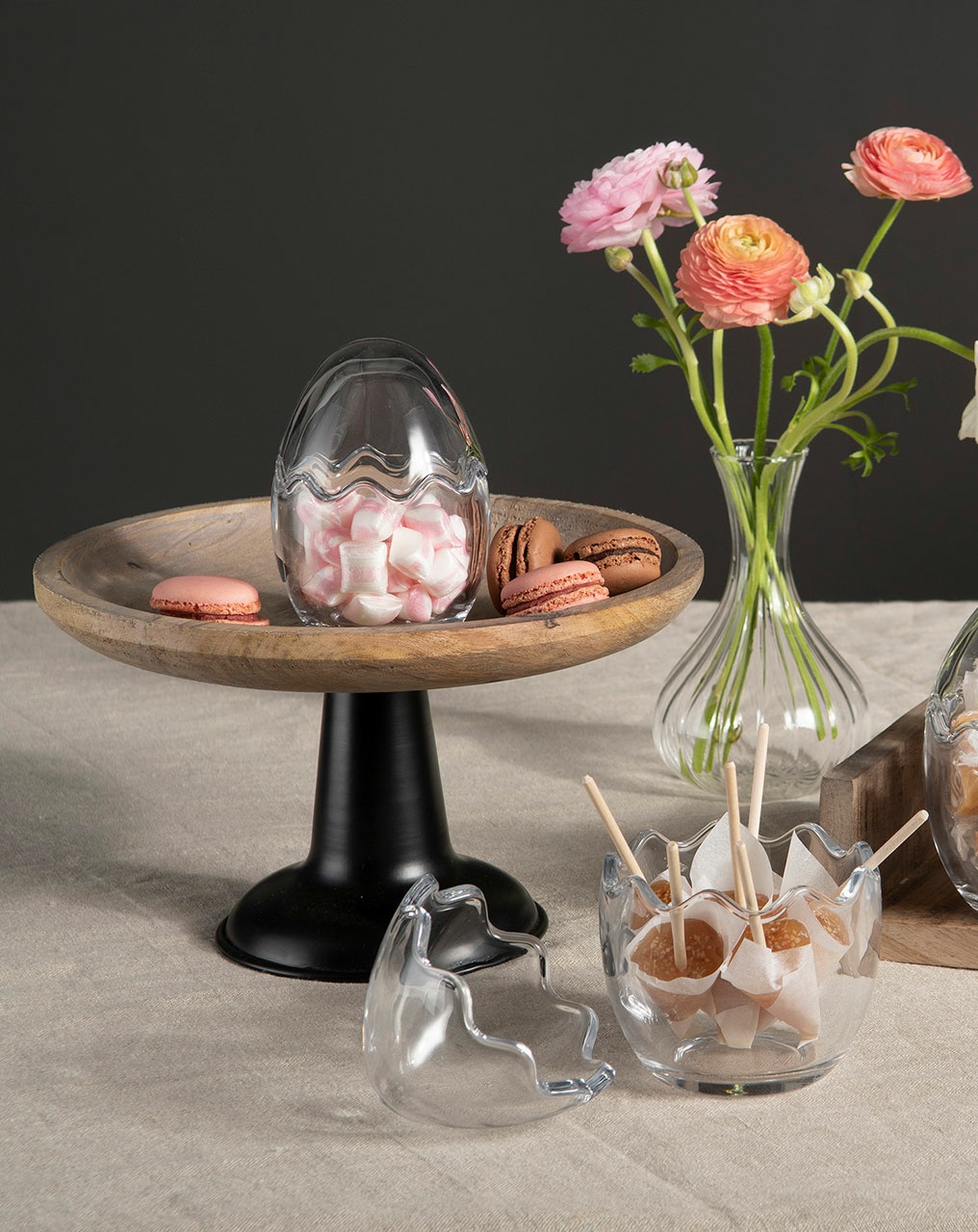 Egg bowl - Easter egg - Egg - Glass Candy Ø8x11 cm - 2