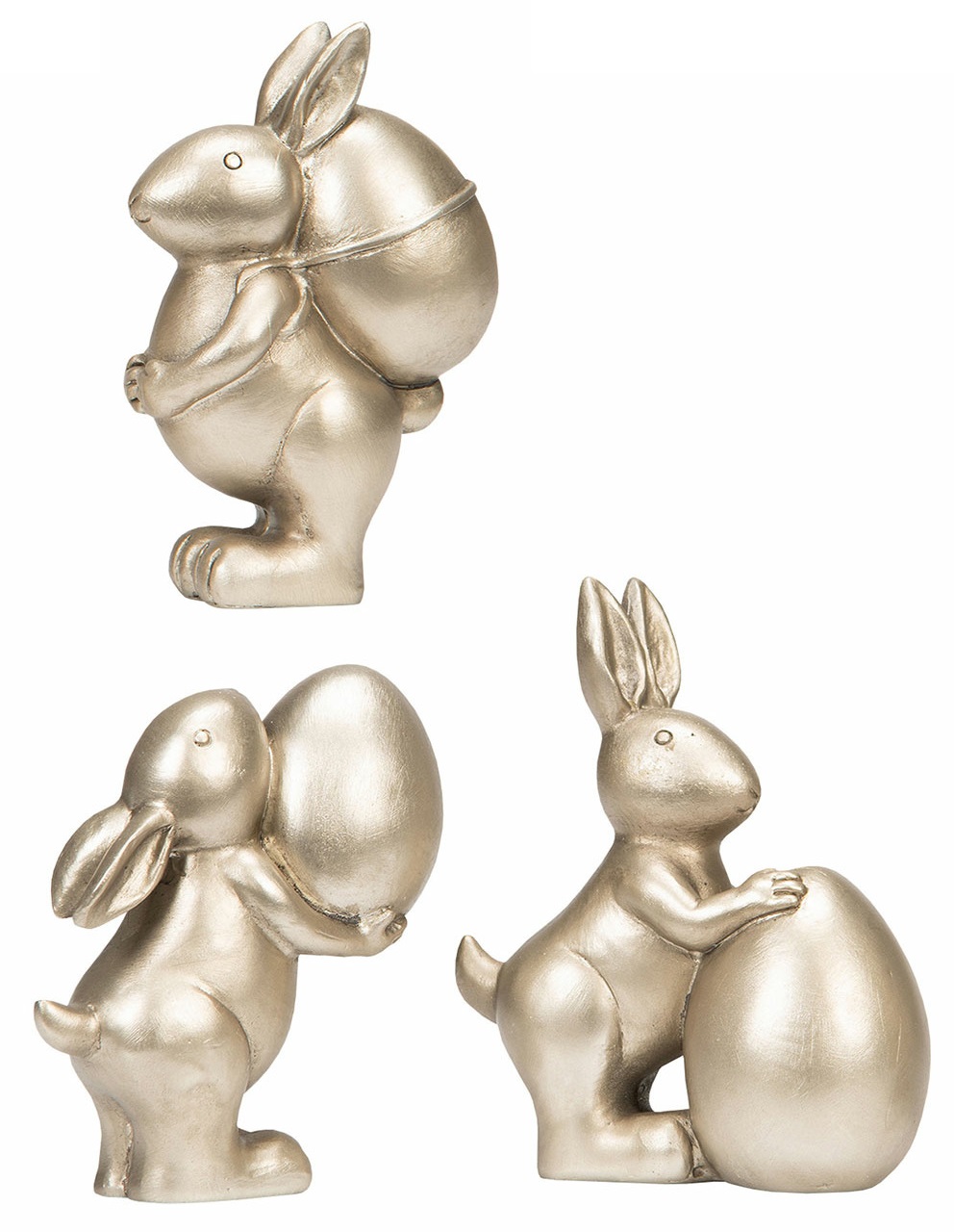 Rabbit Trio Champagne Mix Poly 7x4x9 cm - 3-pack - 2