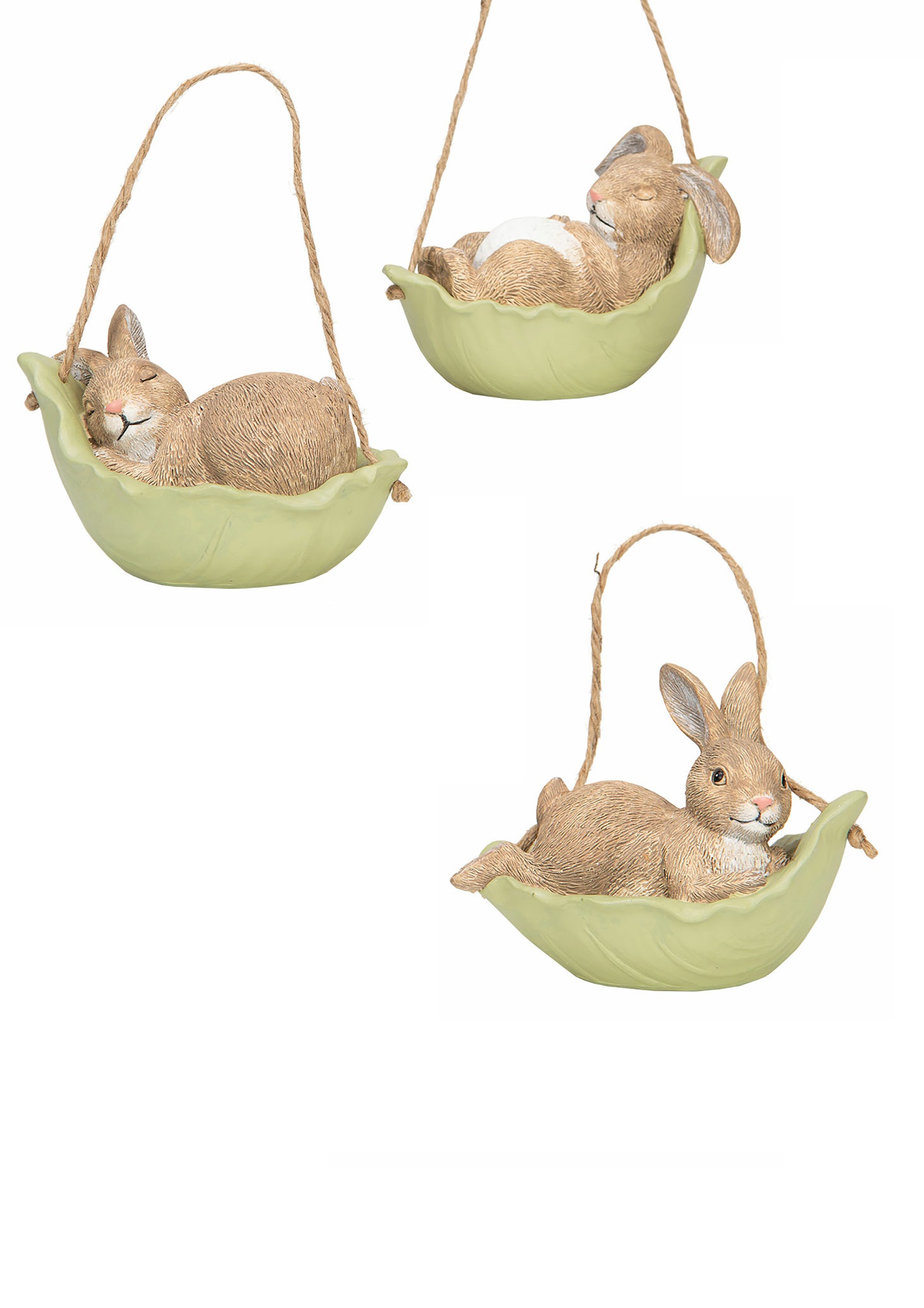 Kaniner Kålblad Häng Mix Poly 10x6,5x6 cm - 3-pack