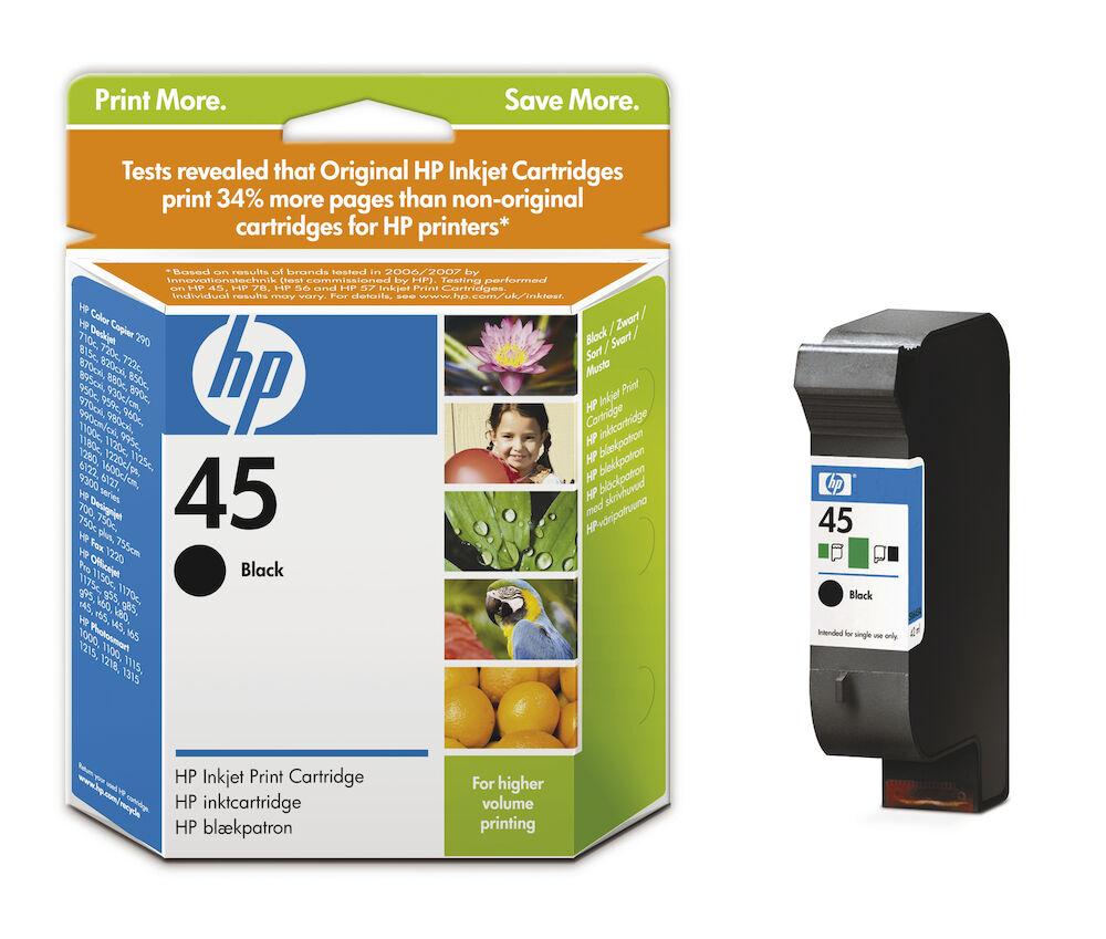 Black Large Ink Cartridge - HP 45
