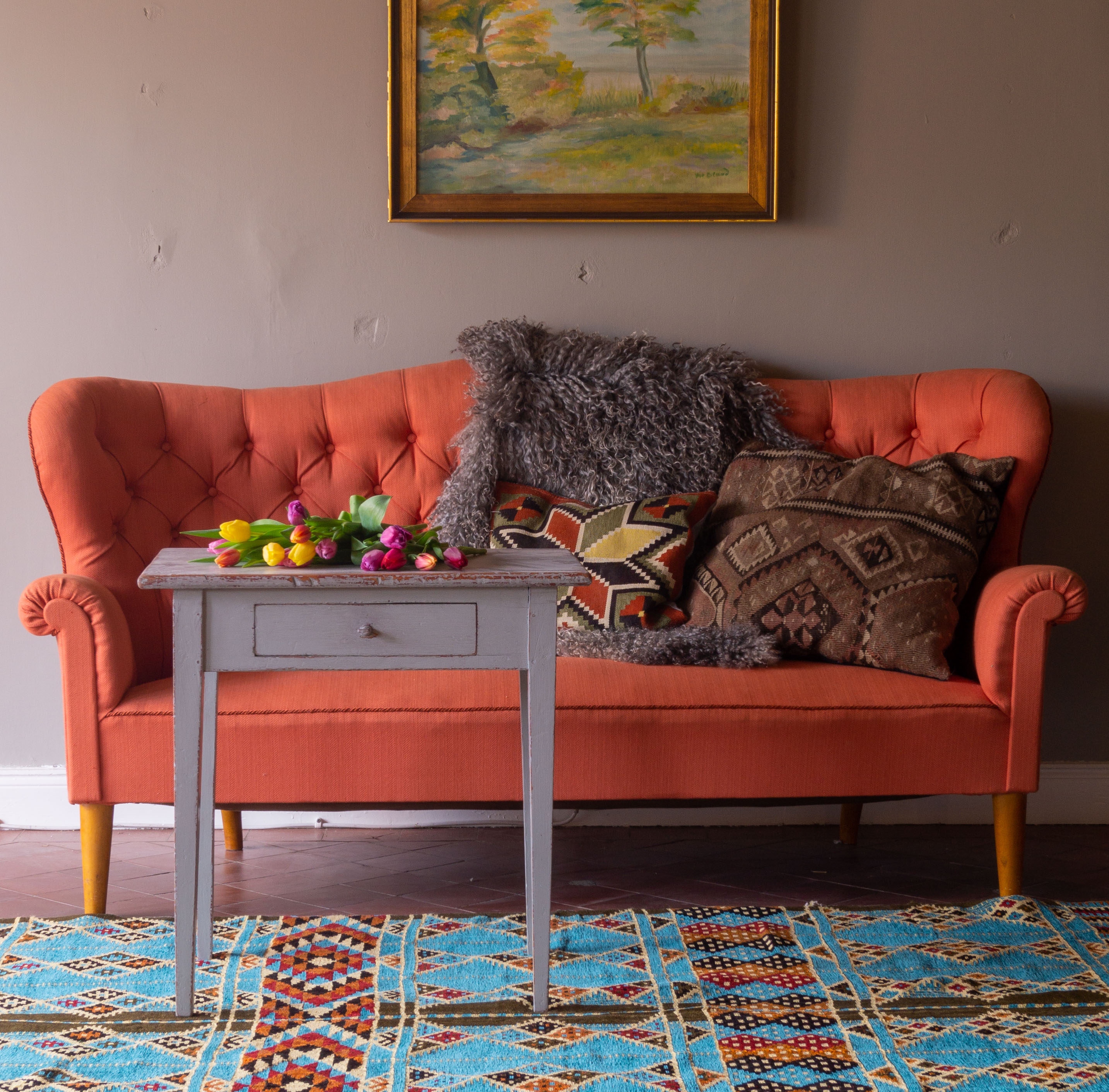 Soffa i rokokostil 