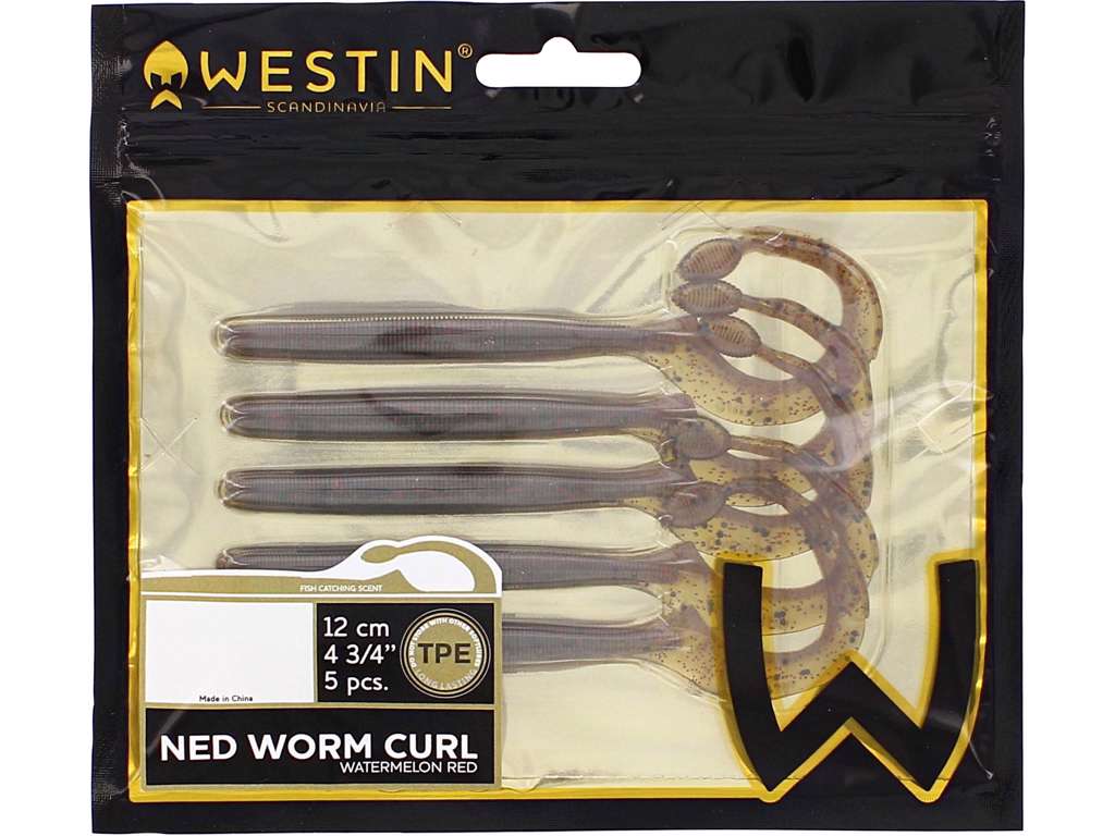 Westin Ned Worm Curl 12 cm 5-pack - 2