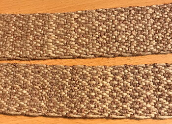 Rosa Beige Ull 4-Skaft Band 43mm