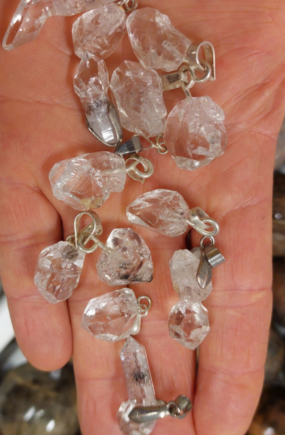 Herkimer Diamant Hänge - AA+ Kvalitet - 2