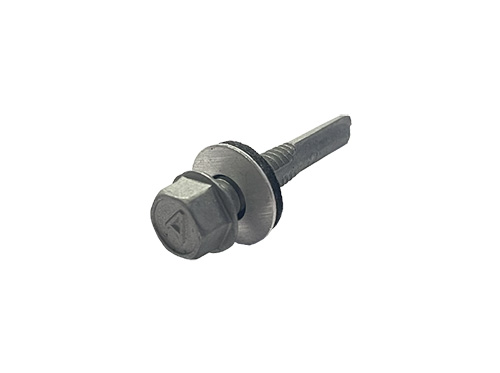 Balkskruv med bricka 6,3x38 mm, Blank 100 st