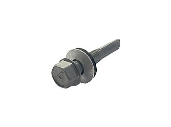 Balkskruv med bricka 6,3x38 mm, Blank 100 st
