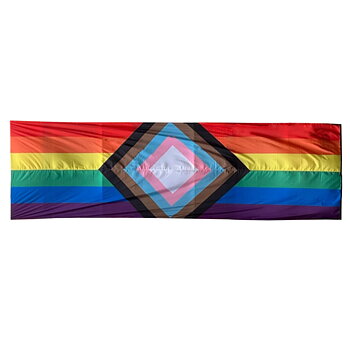 Progress pride-Parade-Flagge aus Stoff 3 x 10 m