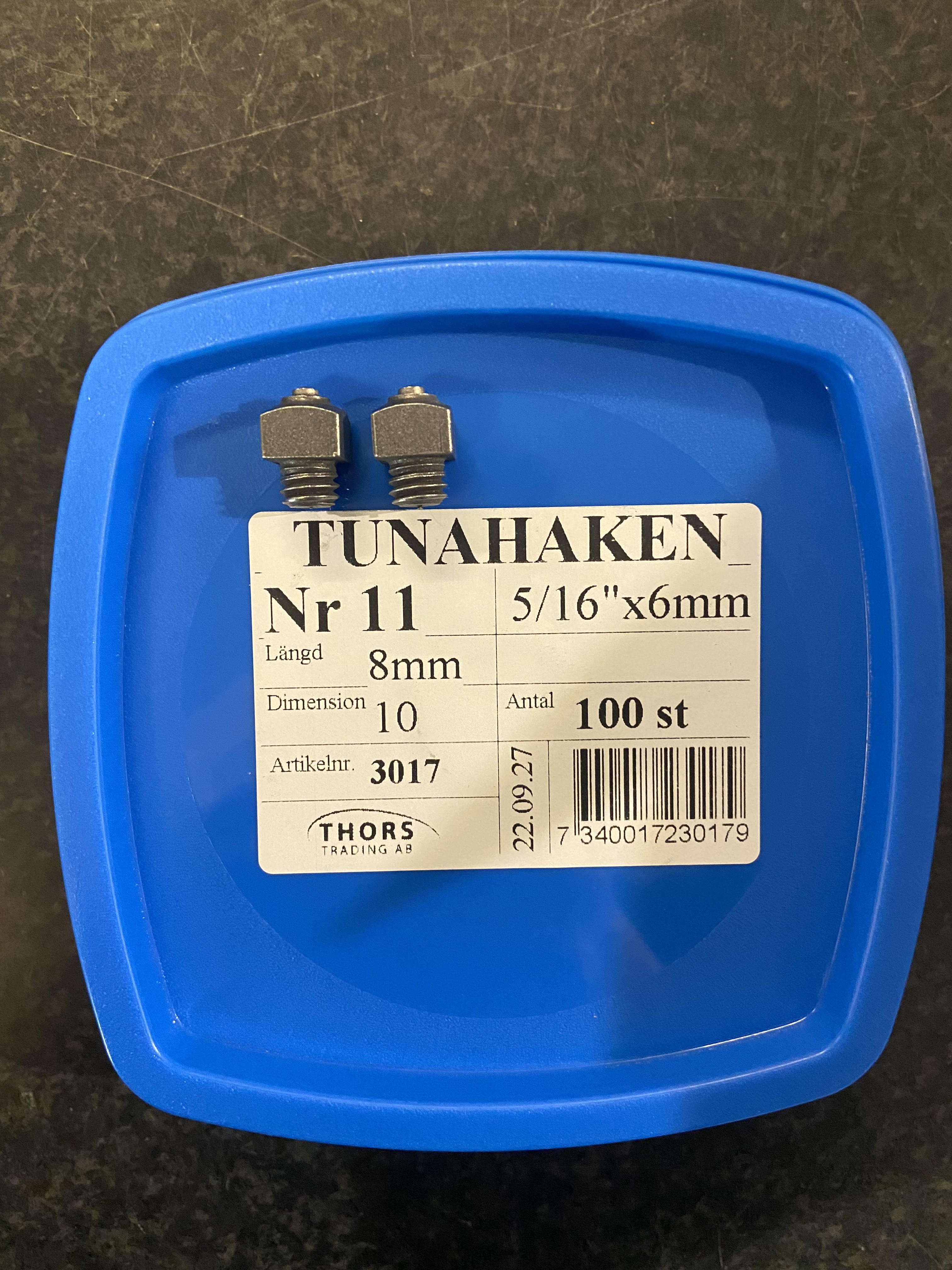 Brodd Tunahaken Nr 11 (8mm)100st 5/16 