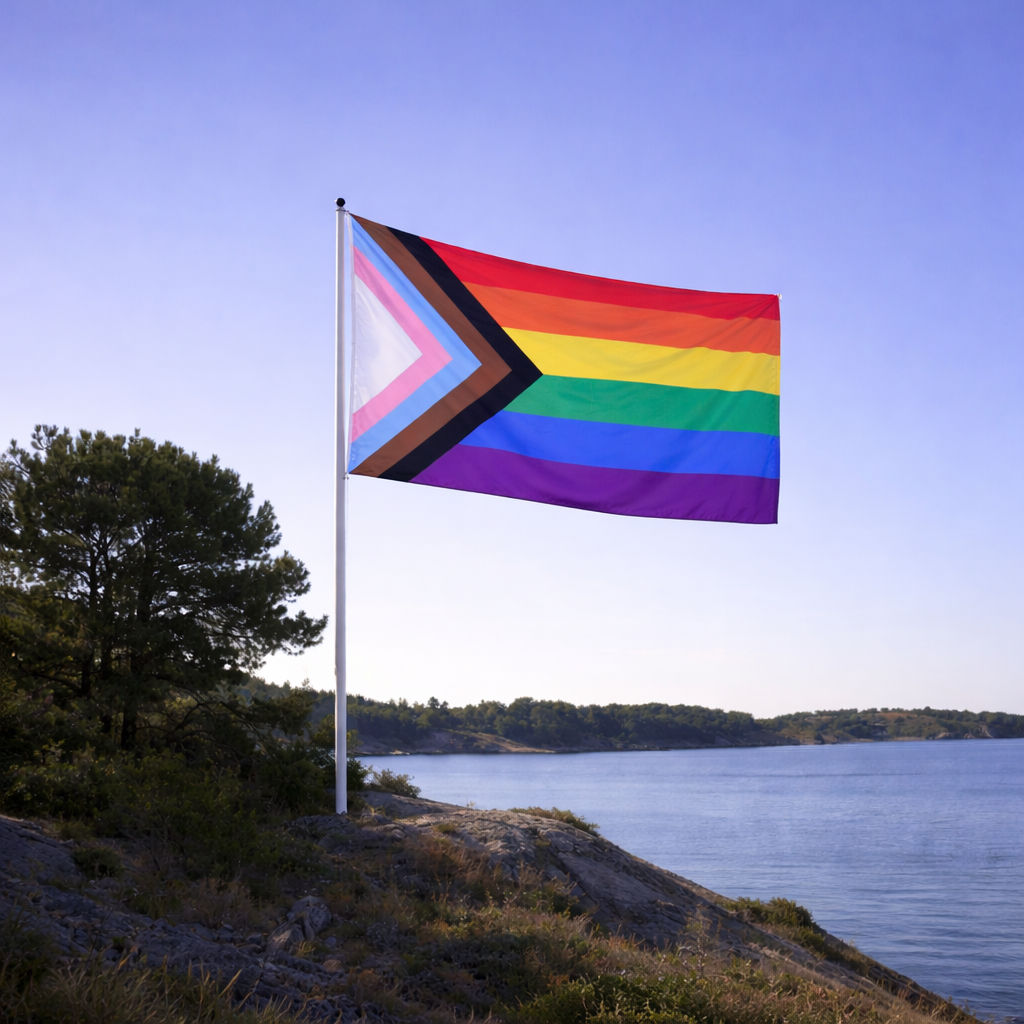 Progress Pride Fahnenmast Fahne 180 x 270 cm - 2