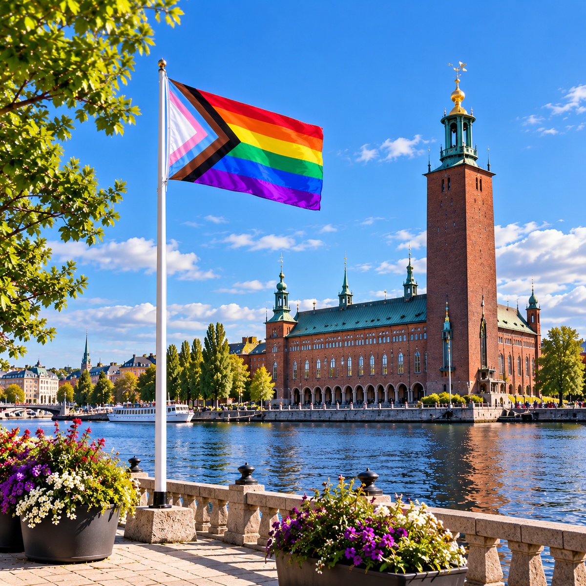 Progress Pride flag stangflag 180 x 270 cm - 4