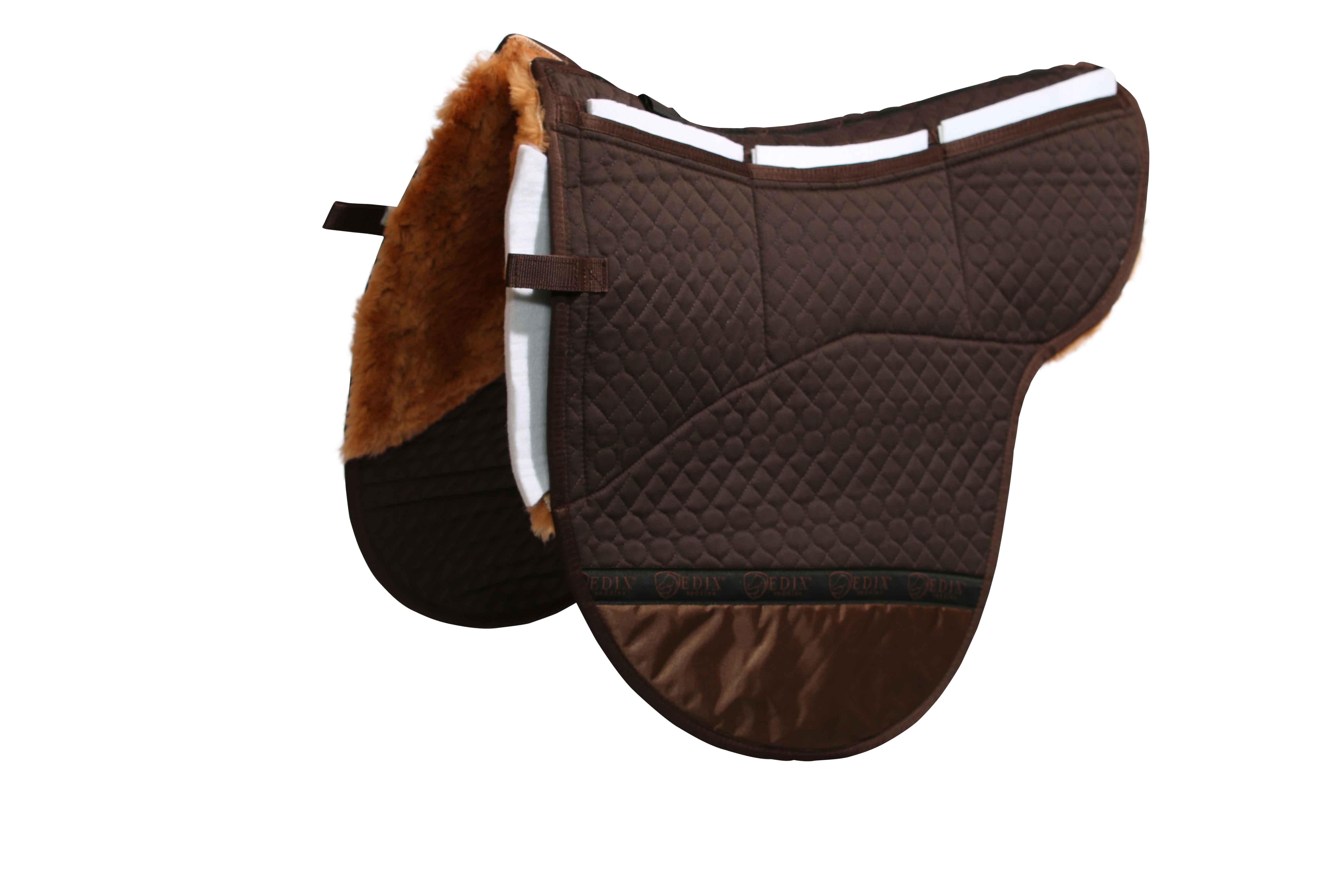 EDIX® saddle pad Premium Courville, genuine Merino wool (incl. 8 inserts), several color choices - 25