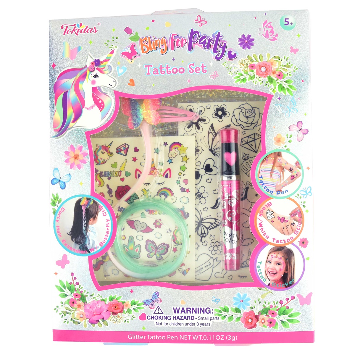 Bling for Party Tattoo Set  4 delar - Robetoy