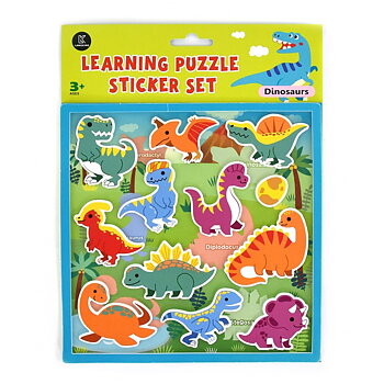 Stickers Learning Puzzle, Dinosaurie - Robetoy