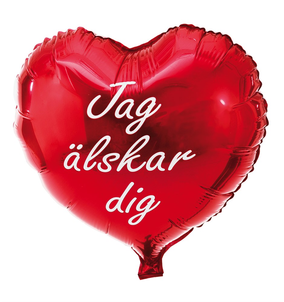 Folieballong - Jag Älskar Dig