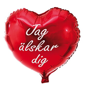 Folieballong - Jag Älskar Dig