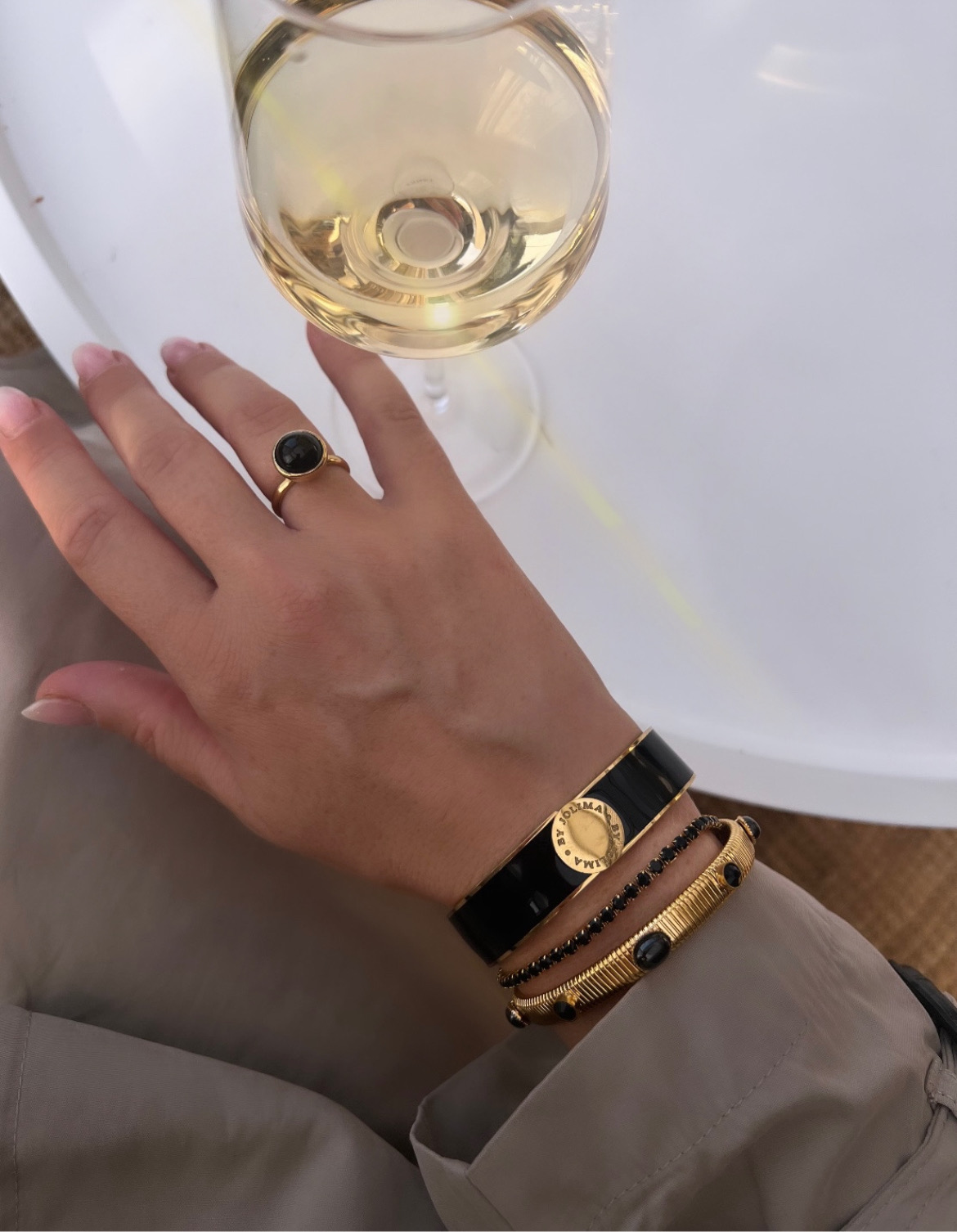 Barcelona bangle, black gold - 5