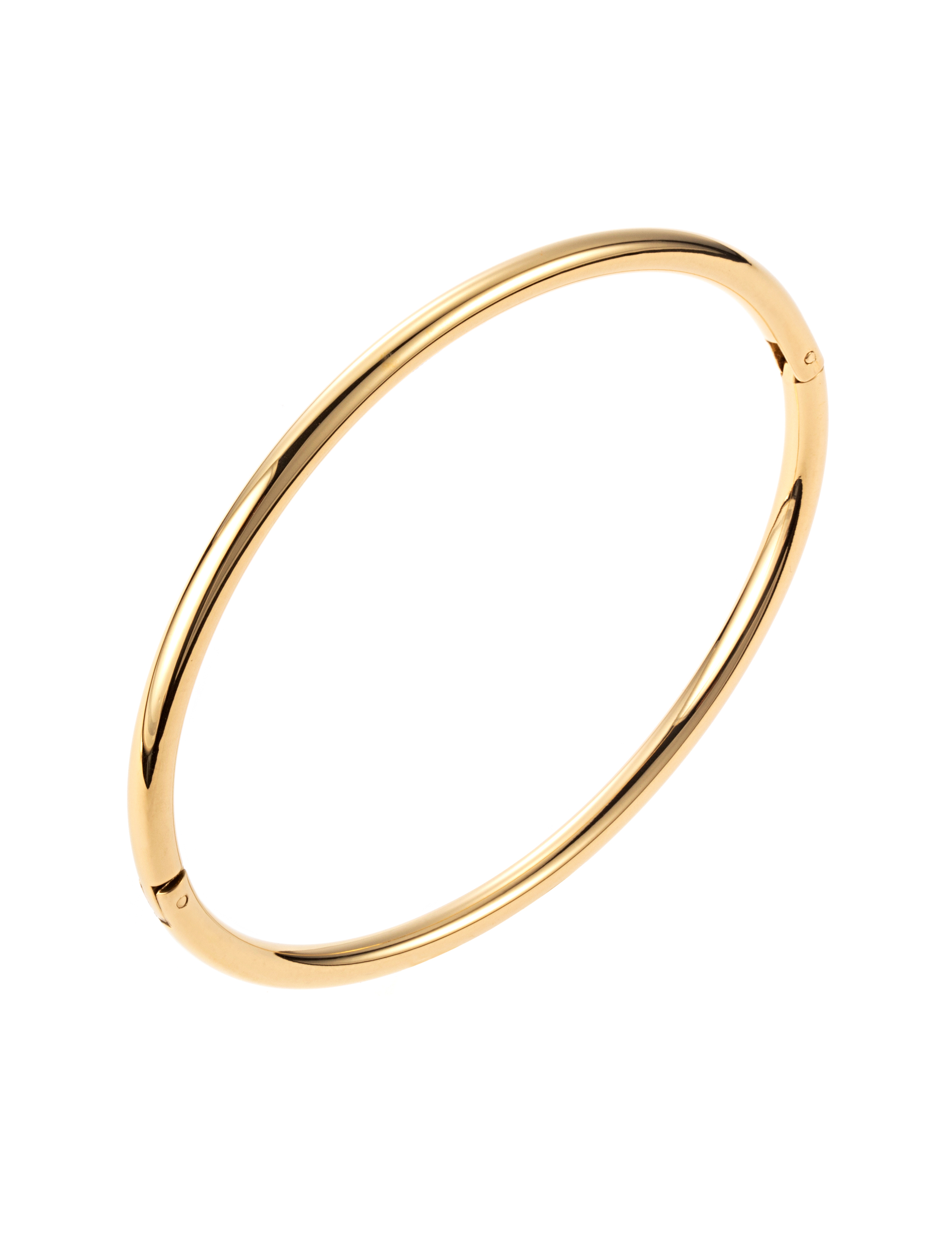 Tube bangle, gold