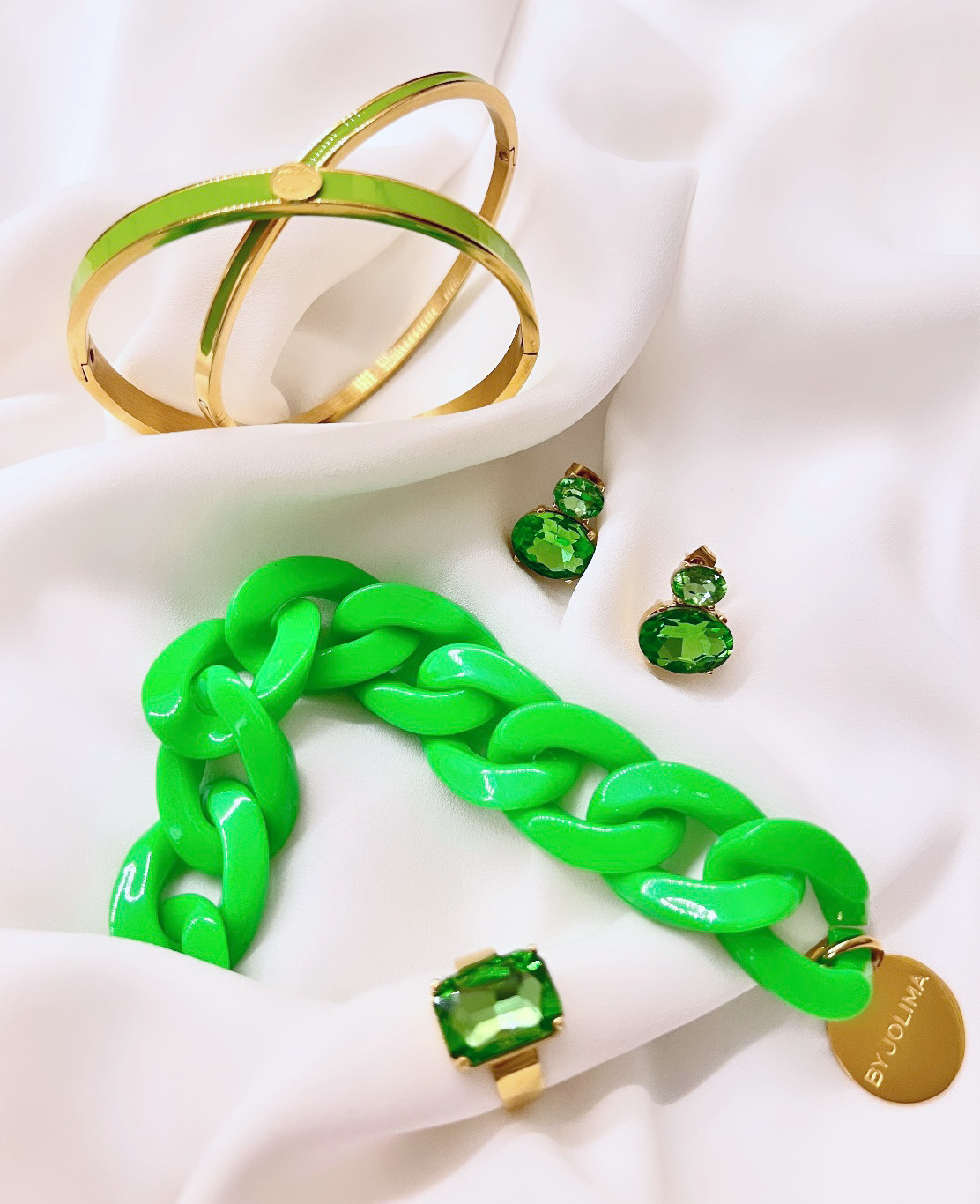 Marbella bracelet, lime - 4