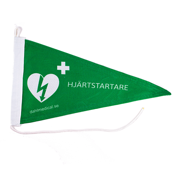 Båtvimpel Hjärtstartare, 40x21cm