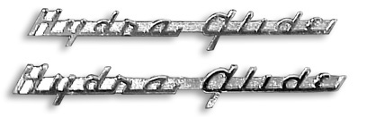 Skärmemblem,"Hydra-Glide" 1950-51