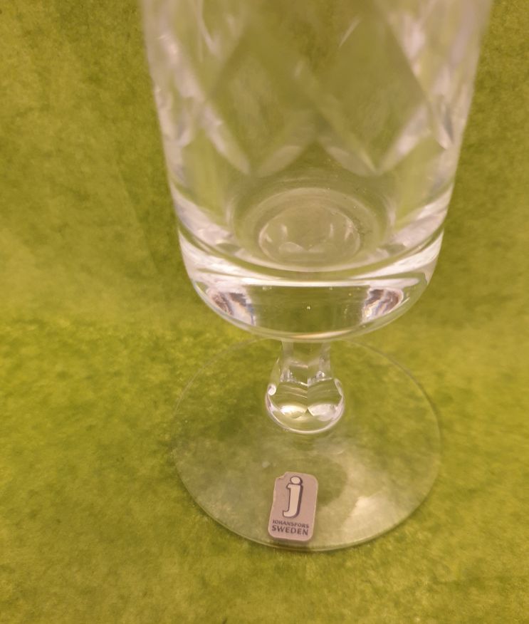 Champagneglas rutslipad kristall - 2
