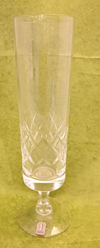 Champagneglas rutslipad kristall