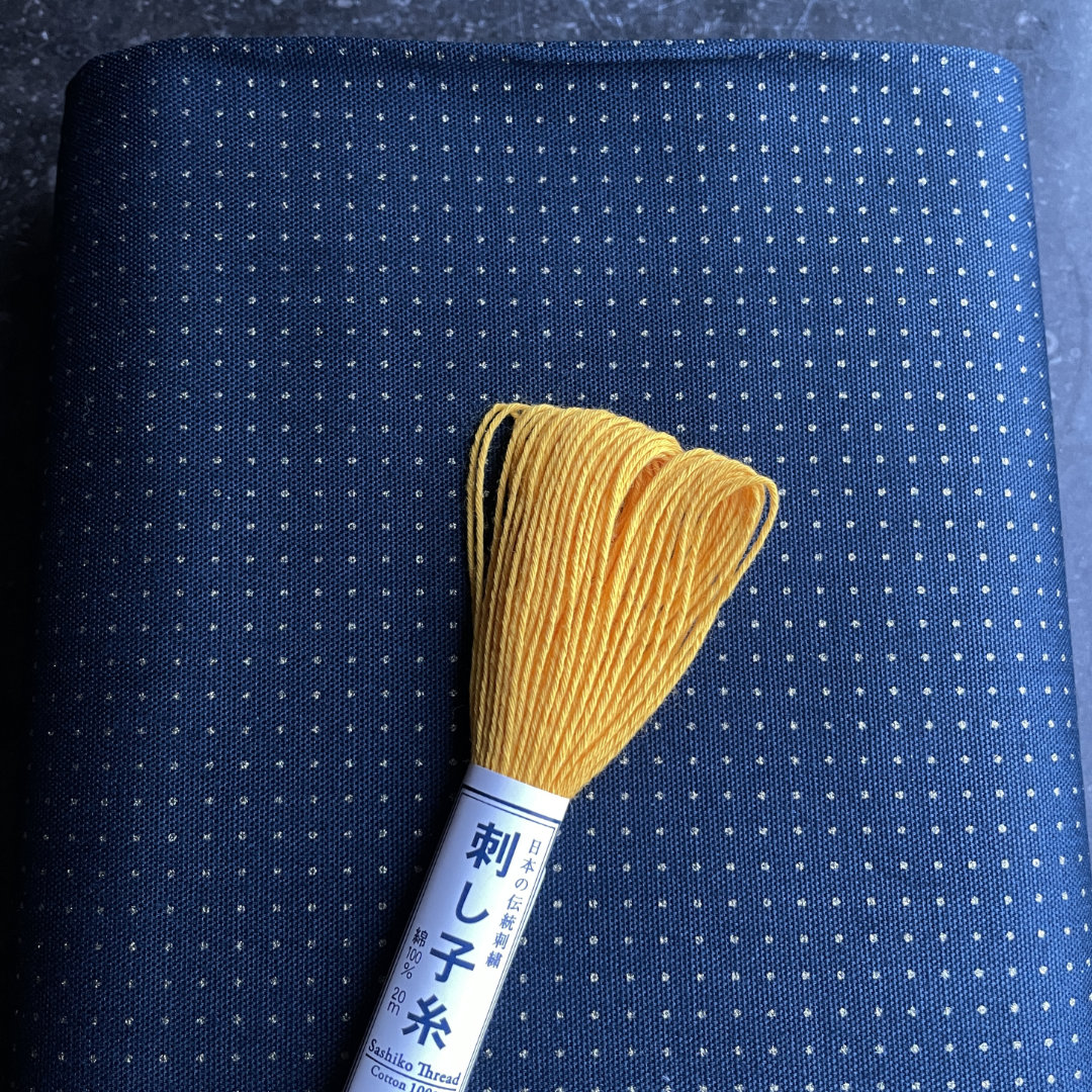 Sashiko Kit - Start kit Blue fabric - marita rolin/garn&design
