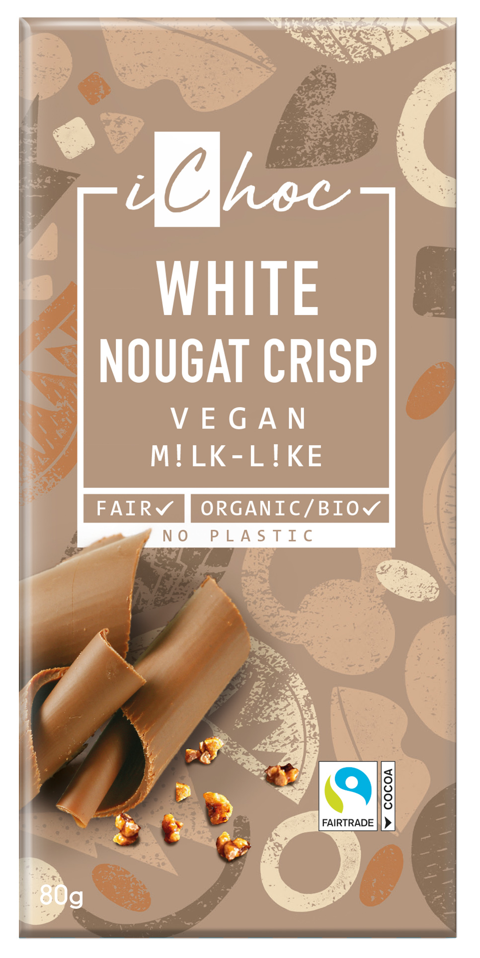 White Nougat Crisp Vegan 80g