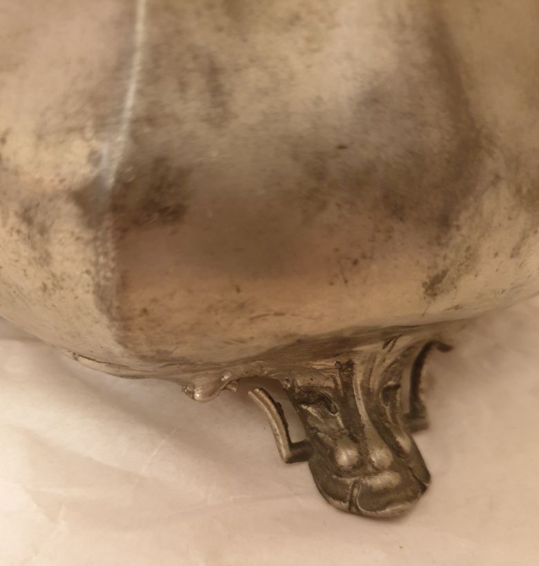 Tea pot England pewter 1800s - 6