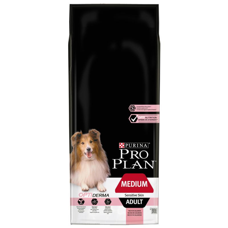 Purina Pro Plan OTIDERMA Sensitive Skin Medium Adult 14kg