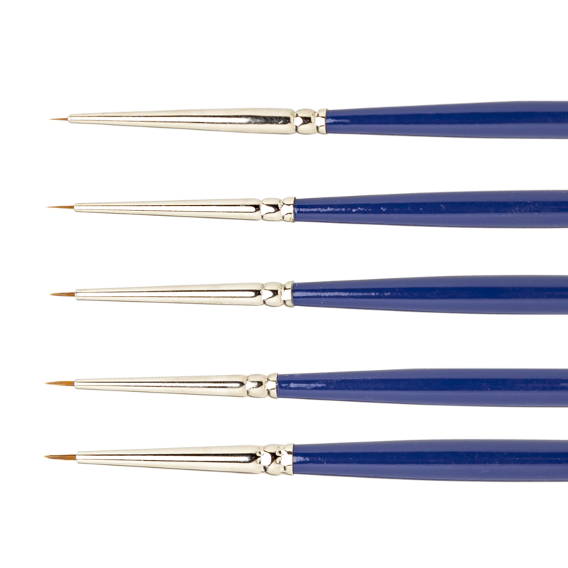 Ultra Fine Sable Brush Set - 10/0, 20/0, 30/0, 40/0, 50/0