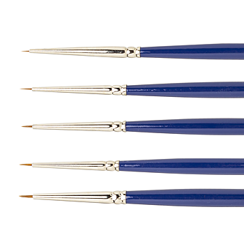Ultra Fine Sable Brush Set - 10/0, 20/0, 30/0, 40/0, 50/0