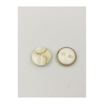 Vintage Buttons - White 25 mm