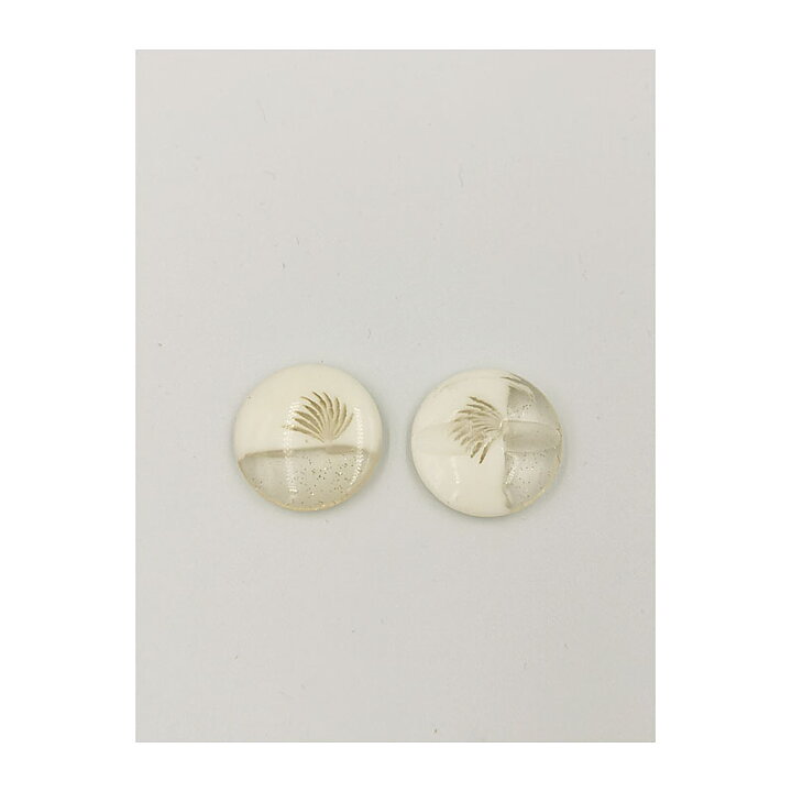Vintage Buttons - White 23 mm