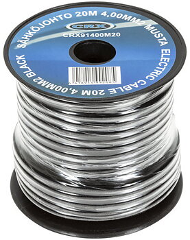 Kabel 20m 4,00mm2 svart
