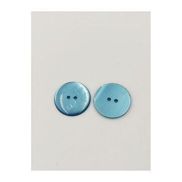Buttons - Shimmering Blue 25 mm