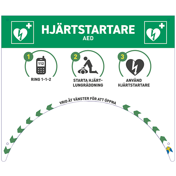 Skylt till Rotaid-Skåp