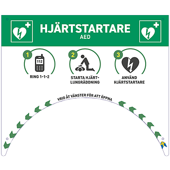Skylt till Rotaid-Skåp