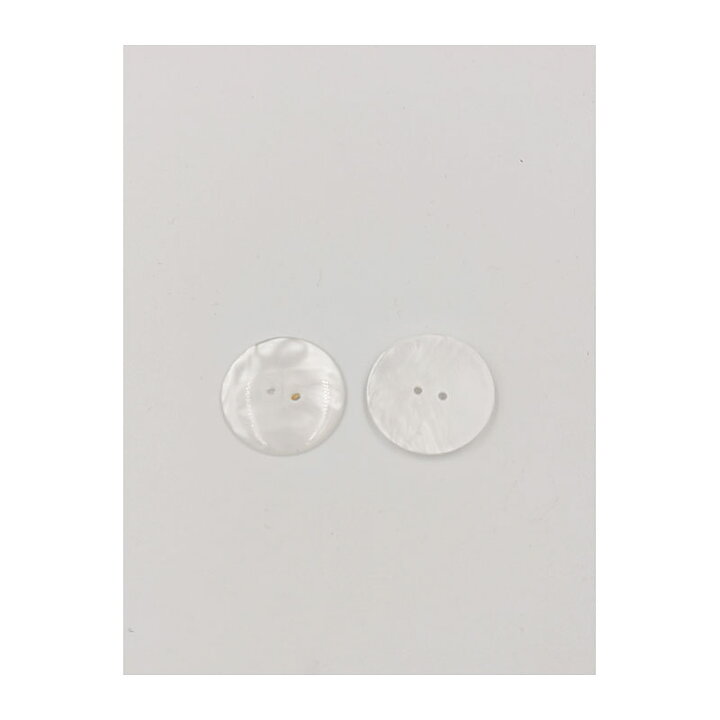 Buttons - White Pearlecent 23 mm