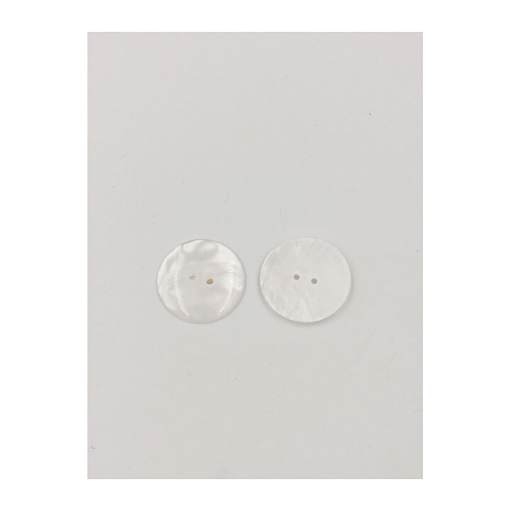 Buttons - White Pearlecent 23 mm