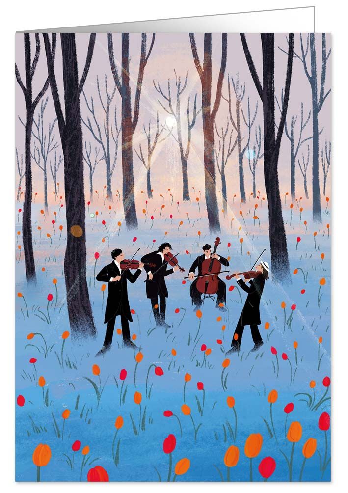 Concert in the Woods, Greeting Card
