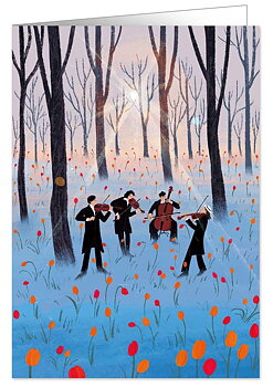 Concert in the Woods, Greeting Card