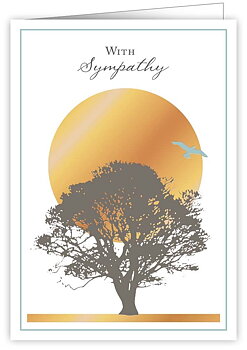 Tree Silhouette, Greeting Card