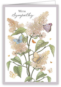 Flowers and Butterflies, Greeting Card